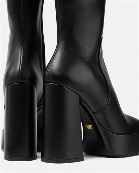 versace red boots|versace aevitas platform boots.